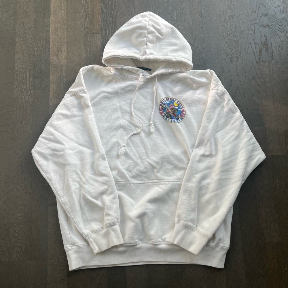 Brandy Melville vintage rare chill since 93 California white Christy hoodie